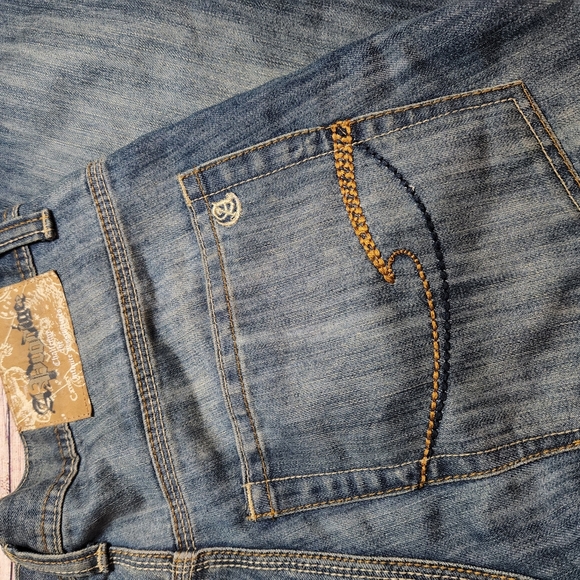 A. Prodigee Medium Wash Straight Leg Jeans Front Wiskering Size 32 x 30 - Picture 6 of 11